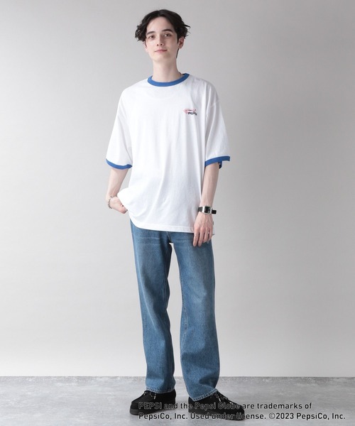 PEPSI(ペプシ)の「【PEPSI/ペプシ】コラボプリント/リンガーTシャツ(Tシャツ/カットソー・メンズ・ホワイト/ライトブルー/ホワイト系その他2・SMALL/MEDIUM/LARGE)」の20枚目の写真
