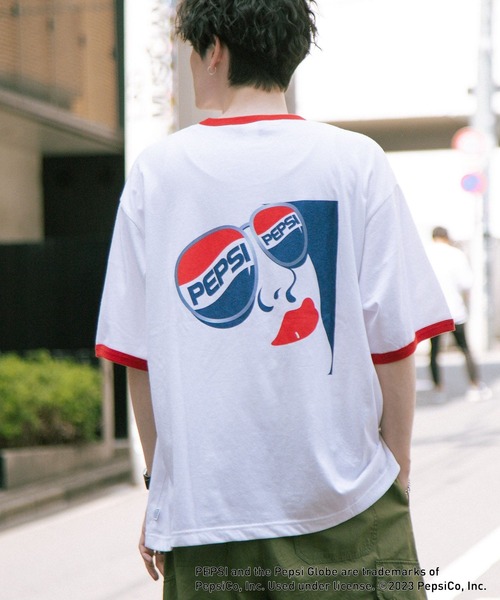 Pepsi promotion リンガーTシャツ　size M 未使用 PEPSI ペプシコーラ リンガー Tシャツ メンズ 半袖 M