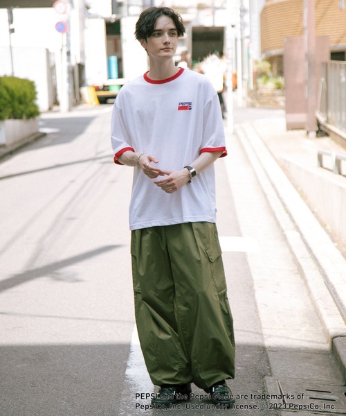 PEPSI(ペプシ)の「【PEPSI/ペプシ】コラボプリント/リンガーTシャツ(Tシャツ/カットソー・メンズ・ホワイト/ライトブルー/ホワイト系その他2・SMALL/MEDIUM/LARGE)」の15枚目の写真