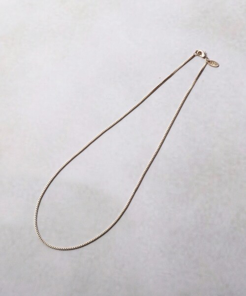 tk.TAKEO KIKUCHI（ティーケータケオキクチ）の「◆シングルチェーンネックレス（ネックレス・メンズ・シルバー/ブラック/ゴールド・00）」の3枚目の写真