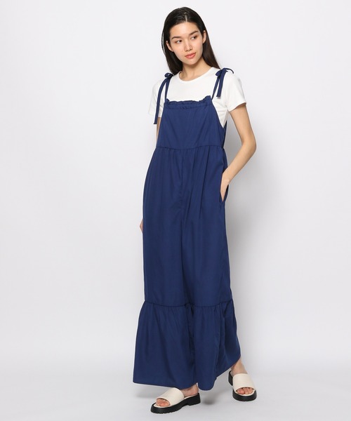 FOREVER 21（フォーエバー トゥエンティーワン）の「裾フレアキャミオールインワン（つなぎ/オールインワン・レディース・ブラック/ネイビー・SMALL/MEDIUM）」の21枚目の写真