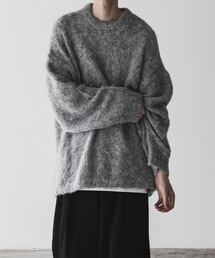remer | loose wool blend shaggy over knit / ルーズウールブレンドシャギーオーバーニット(ニット/セーター)