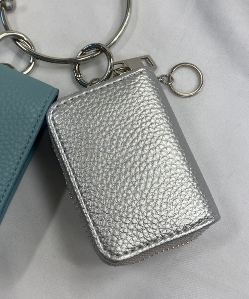 WEGO（ウィゴー）の「WEGO/【一部店限定】コンパクトキーケース（キーケース/キーアクセサリー・レディース・ベージュ/パープル/ブラック/シルバー・FREE）」の4枚目の写真