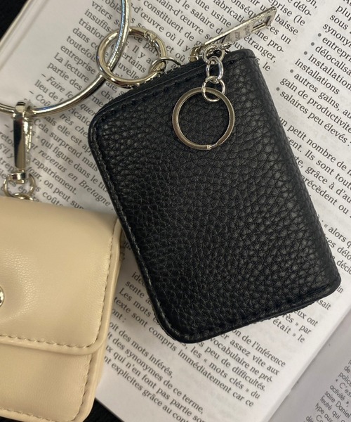 WEGO（ウィゴー）の「WEGO/【一部店限定】コンパクトキーケース（キーケース/キーアクセサリー・レディース・ベージュ/パープル/ブラック/シルバー・FREE）」の2枚目の写真