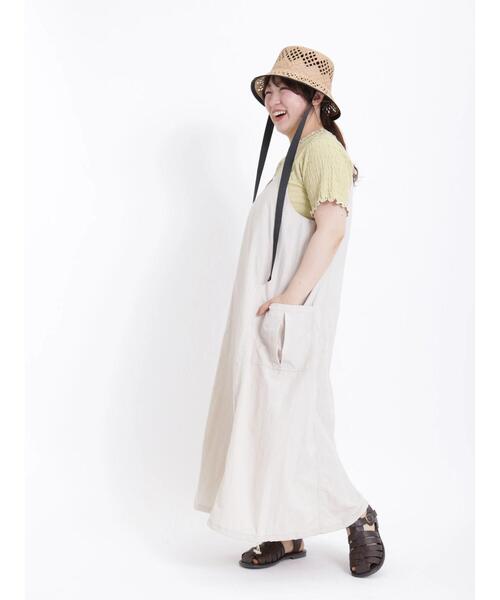 Samansa Mos2(サマンサ モスモス)の「◎カーゴ2WAYキャミワンピース(ワンピース・レディース・ベージュ/カーキ/ブラック・F)」の8枚目の写真