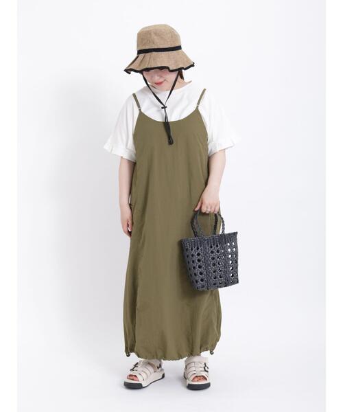 Samansa Mos2(サマンサ モスモス)の「◎カーゴ2WAYキャミワンピース(ワンピース・レディース・ベージュ/カーキ/ブラック・F)」の15枚目の写真