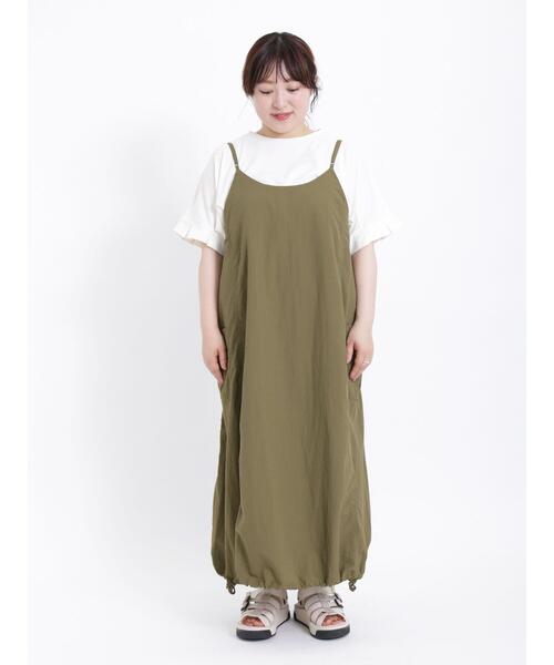 Samansa Mos2(サマンサ モスモス)の「◎カーゴ2WAYキャミワンピース(ワンピース・レディース・ベージュ/カーキ/ブラック・F)」の17枚目の写真