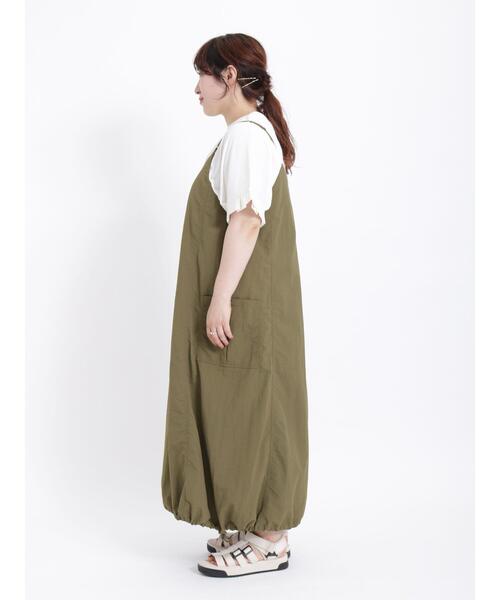 Samansa Mos2(サマンサ モスモス)の「◎カーゴ2WAYキャミワンピース(ワンピース・レディース・ベージュ/カーキ/ブラック・F)」の18枚目の写真