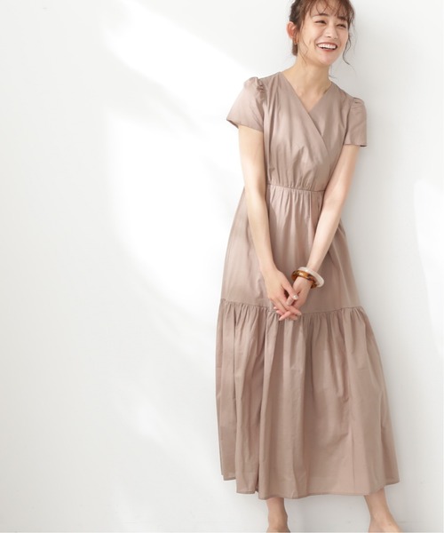N.（N. Natural Beauty Basic）（エヌエヌナチュラルビューティーベーシック）の「【S Size Line】◆コットンボイルカシュクール風ワンピース（ワンピース・レディース・ブラック/モカ/ピンク/ブルー/ダークグリーン/イエロー・SMALL/MEDIUM）」の14枚目の写真