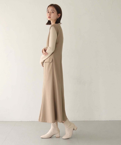 CLEIO(クレイオ)の「【CLEIO】2WAYフレアワンピース/2WAY FLARE DRESS/942-10620(ワンピース・レディース・ベージュ/アイボリー/ブラック・FREE)」の8枚目の写真