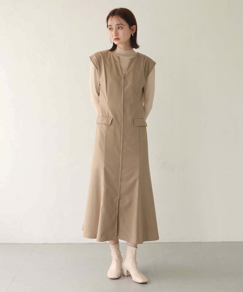CLEIO(クレイオ)の「【CLEIO】2WAYフレアワンピース/2WAY FLARE DRESS/942-10620(ワンピース・レディース・ベージュ/アイボリー/ブラック・FREE)」の7枚目の写真