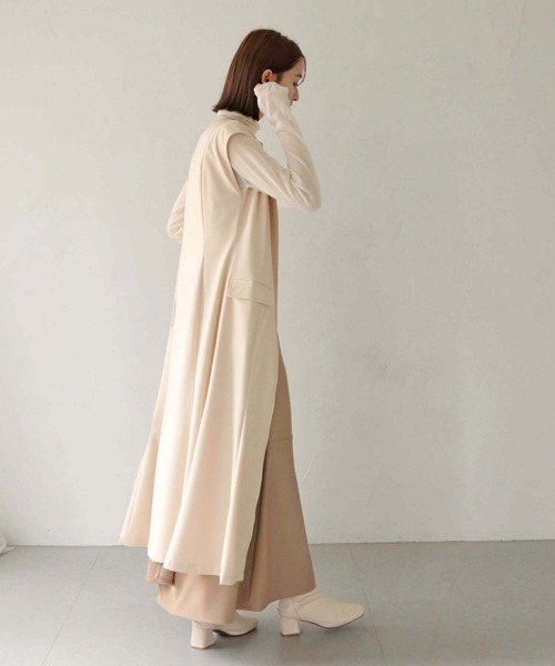 CLEIO(クレイオ)の「【CLEIO】2WAYフレアワンピース/2WAY FLARE DRESS/942-10620(ワンピース・レディース・ベージュ/アイボリー/ブラック・FREE)」の4枚目の写真