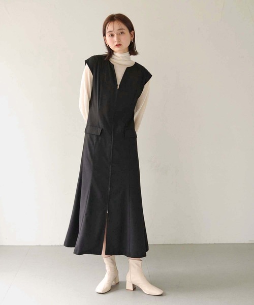 CLEIO(クレイオ)の「【CLEIO】2WAYフレアワンピース/2WAY FLARE DRESS/942-10620(ワンピース・レディース・ベージュ/アイボリー/ブラック・FREE)」の17枚目の写真
