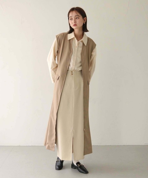 CLEIO(クレイオ)の「【CLEIO】2WAYフレアワンピース/2WAY FLARE DRESS/942-10620(ワンピース・レディース・ベージュ/アイボリー/ブラック・FREE)」の12枚目の写真