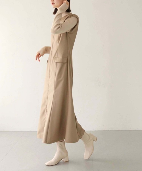 CLEIO(クレイオ)の「【CLEIO】2WAYフレアワンピース/2WAY FLARE DRESS/942-10620(ワンピース・レディース・ベージュ/アイボリー/ブラック・FREE)」の10枚目の写真