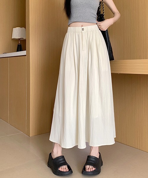 gossip!ロサンゼルス(ゴシップロサンゼルス)の「YUGA ハイウエストドレープスカート(スカート・レディース・ベビーピンク/ブラック/グレー/オフホワイト・M/L)」の22枚目の写真