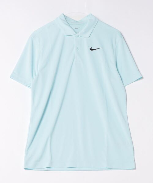 NIKE(ナイキ)の「《NIKEアパレル》コート DF ソリッド S/S ポロ(ポロシャツ・メンズ・ホワイト×ブラック/ブラック×ホワイト/ライトブルー/オレンジ・M/L/S/XL/2XL)」の3枚目の写真