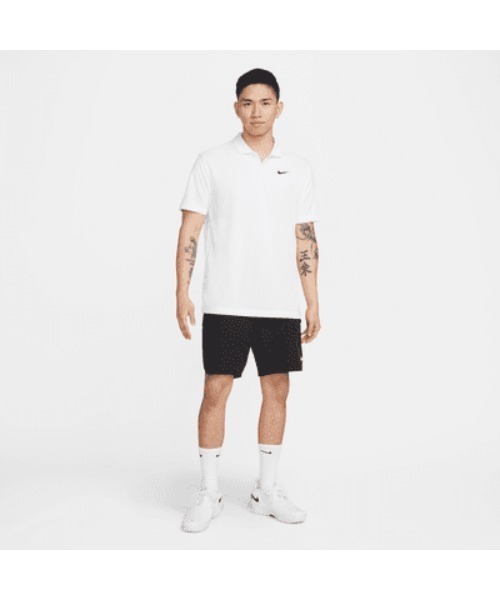 NIKE(ナイキ)の「《NIKEアパレル》コート DF ソリッド S/S ポロ(ポロシャツ・メンズ・ホワイト×ブラック/ブラック×ホワイト/ライトブルー/オレンジ・M/L/S/XL/2XL)」の13枚目の写真