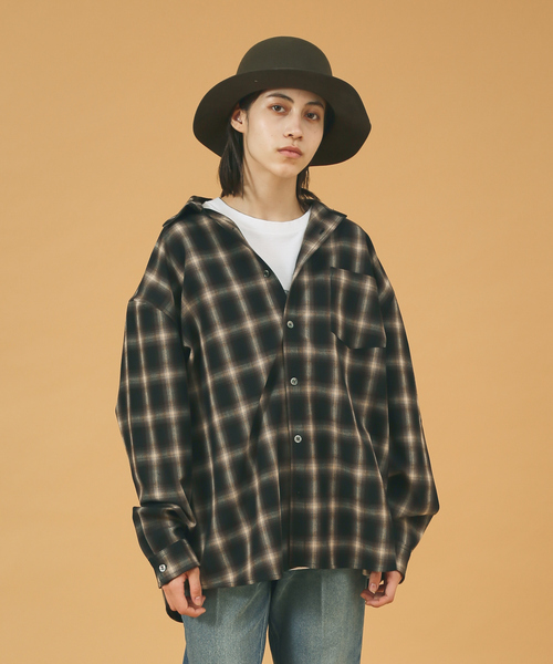 ABAHOUSE(アバハウス)の「【WEB限定】ルーズシルエット オンブレチェックシャツ/REVO(シャツ/ブラウス・メンズ・ブラック/ベージュ/ブラウン・M/L)」の17枚目の写真