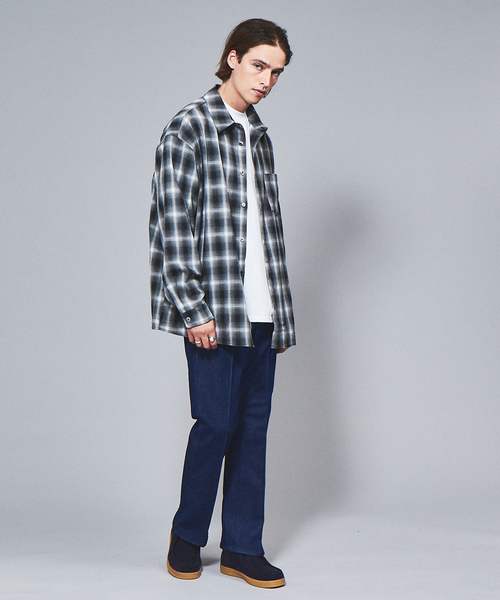 ABAHOUSE(アバハウス)の「【WEB限定】ルーズシルエット オンブレチェックシャツ/REVO(シャツ/ブラウス・メンズ・ブラック/ベージュ/ブラウン・M/L)」の15枚目の写真