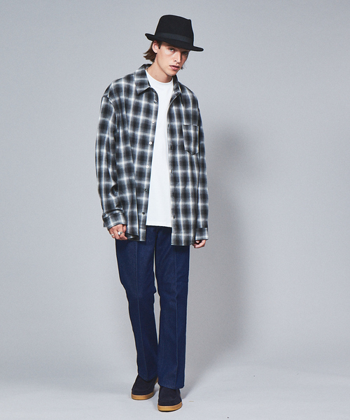 ABAHOUSE(アバハウス)の「【WEB限定】ルーズシルエット オンブレチェックシャツ/REVO(シャツ/ブラウス・メンズ・ブラック/ベージュ/ブラウン・M/L)」の14枚目の写真