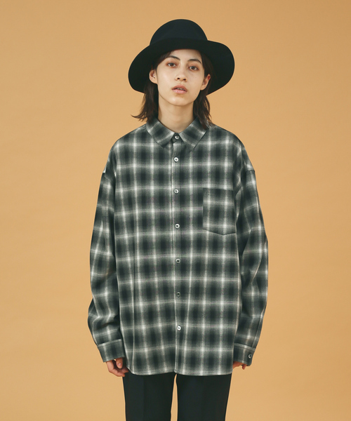 ABAHOUSE(アバハウス)の「【WEB限定】ルーズシルエット オンブレチェックシャツ/REVO(シャツ/ブラウス・メンズ・ブラック/ベージュ/ブラウン・M/L)」の11枚目の写真