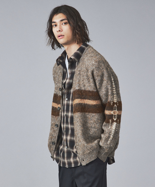 ABAHOUSE(アバハウス)の「【WEB限定】ルーズシルエット オンブレチェックシャツ/REVO(シャツ/ブラウス・メンズ・ブラック/ベージュ/ブラウン・M/L)」の4枚目の写真