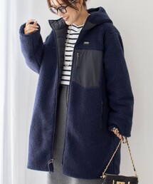 TAION | ◇【WEB限定】【TAION/タイオン】別注ボア×ダウンフードコート(リバーシブル)(ダウンジャケット/コート)