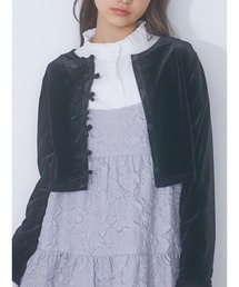 merry jenny | ribbonベロアカーディガン(カーディガン/ボレロ)