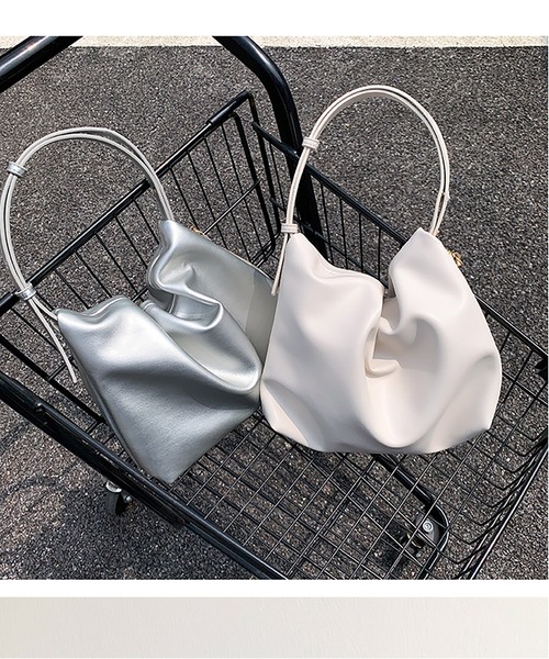 セール】PUレザーワンハンドルジップショルダーバッグ