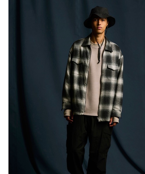 FUSE(フューズ)の「ワッフルクルーネックカットソー(Tシャツ/カットソー・メンズ・ホワイト/グレー・02/03/01)」の4枚目の写真