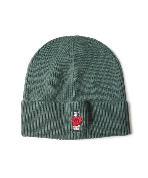BEN DAVIS(ベンデイビス)の「【BEN DAVIS】EMBRO KNIT CAP(ニットキャップ/ビーニー・メンズ・ブラック/グレー系その他/オレンジ/ダークグリーン・FREE)」の1枚目の写真