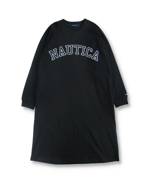 NAUTICA（ノーティカ）の「【NAUTICA/ノーティカ】ロゴアップリケ長袖ワンピース（ワンピース・キッズ・ブラック/ブラウン・L/S/XS/M/XL）」の7枚目の写真