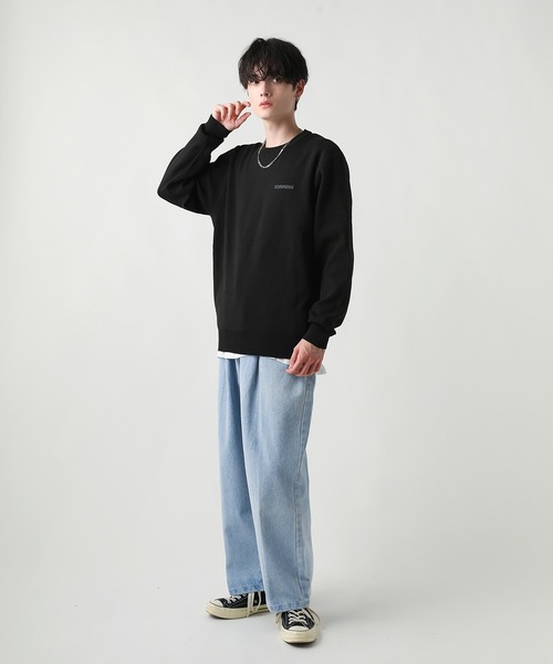 CONVERSE(コンバース)の「CONVERSE/ミラノリブクルーネックセーター(ニット/セーター・メンズ・ベージュ系/ブルー系/ブラック/オフホワイト・LL/L/M)」の16枚目の写真