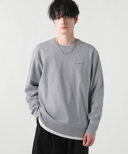 CONVERSE(コンバース)の「CONVERSE/ミラノリブクルーネックセーター(ニット/セーター・メンズ・ベージュ系/ブルー系/ブラック/オフホワイト・LL/L/M)」の19枚目の写真