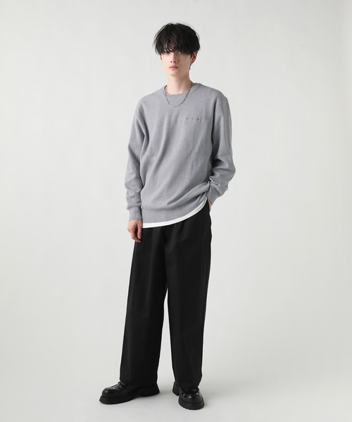 CONVERSE(コンバース)の「CONVERSE/ミラノリブクルーネックセーター(ニット/セーター・メンズ・ベージュ系/ブルー系/ブラック/オフホワイト・LL/L/M)」の22枚目の写真
