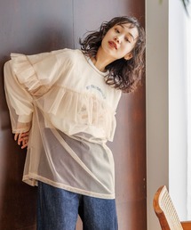 niko and... | 2WAYチュールフリルTEE(Tシャツ/カットソー)