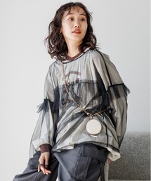 niko and... | 2WAYチュールフリルTEE(Tシャツ/カットソー)