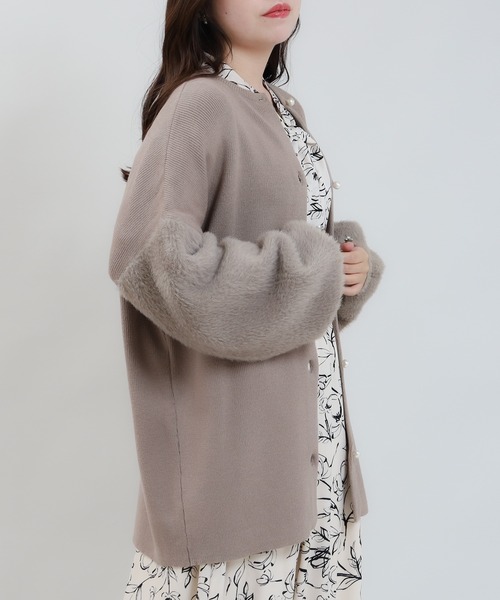 新品同様　トゥモローランド　ファーポケットカーディガンS✴︎アローズ 楽天市場】【SALE／40%OFF】ウールポリエステルミラノリブ ファー