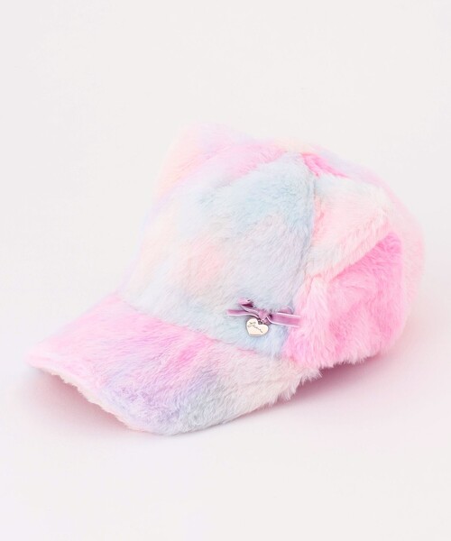 ANY（エニィ）の「ネコ耳付き ファー キャップ（キャップ・キッズ・ライラック系8/アイボリー系・52/56/54）」の2枚目の写真