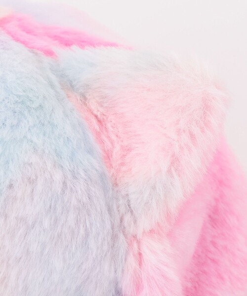 ANY（エニィ）の「ネコ耳付き ファー キャップ（キャップ・キッズ・ライラック系8/アイボリー系・52/56/54）」の5枚目の写真