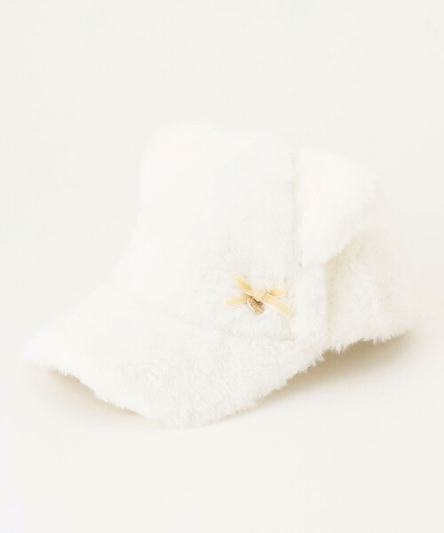 ANY（エニィ）の「ネコ耳付き ファー キャップ（キャップ・キッズ・ライラック系8/アイボリー系・52/56/54）」の3枚目の写真