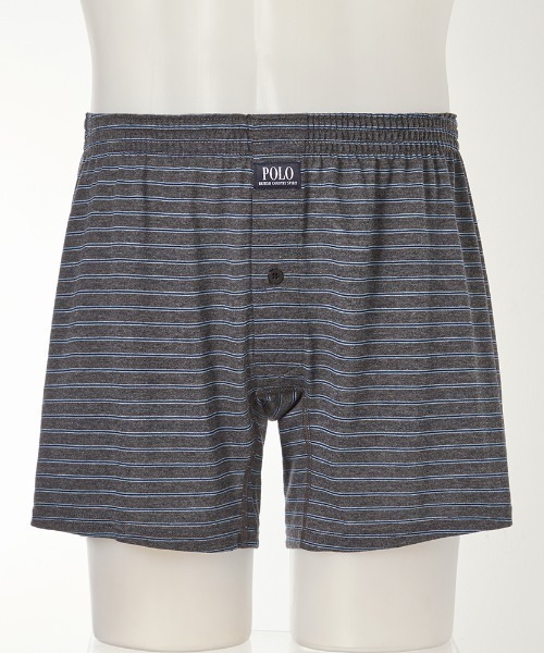 GUNZE（グンゼ）の「POLO BCS/ポロ ビーシーエス ニットトランクス 杢ボーダー（トランクス・メンズ・サックスブルー/レッド・MEDIUM/LARGE）」の5枚目の写真
