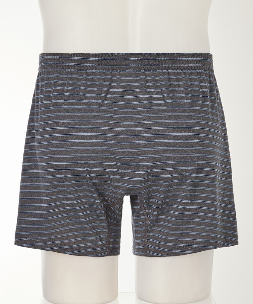 GUNZE（グンゼ）の「POLO BCS/ポロ ビーシーエス ニットトランクス 杢ボーダー（トランクス・メンズ・サックスブルー/レッド・MEDIUM/LARGE）」の6枚目の写真