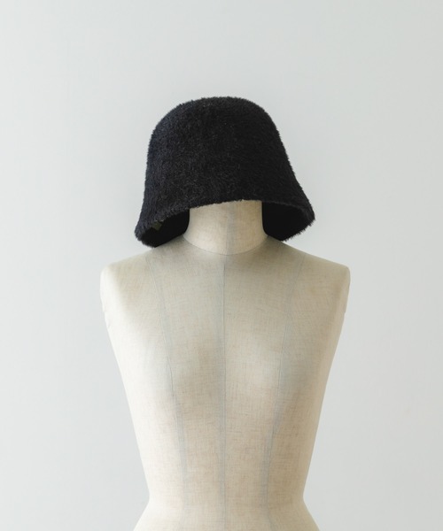 RODE SKO（ロデスコ）の「シャギーベルハット（ハット・レディース・ブラック/アイボリー・ONE）」の2枚目の写真