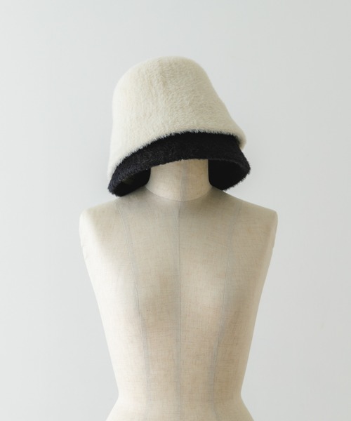 RODE SKO（ロデスコ）の「シャギーベルハット（ハット・レディース・ブラック/アイボリー・ONE）」の20枚目の写真