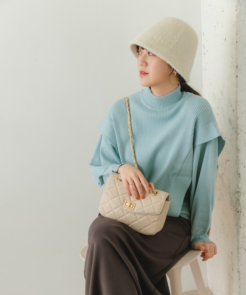 RODE SKO（ロデスコ）の「シャギーベルハット（ハット・レディース・ブラック/アイボリー・ONE）」の10枚目の写真