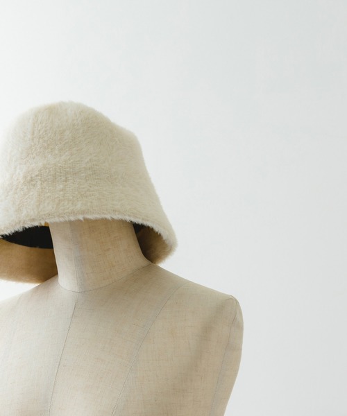 RODE SKO（ロデスコ）の「シャギーベルハット（ハット・レディース・ブラック/アイボリー・ONE）」の7枚目の写真