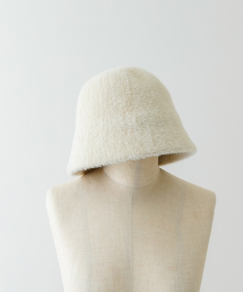RODE SKO（ロデスコ）の「シャギーベルハット（ハット・レディース・ブラック/アイボリー・ONE）」の4枚目の写真