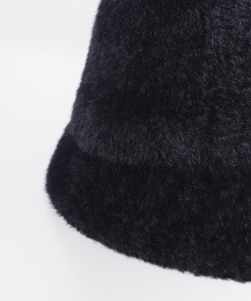 RODE SKO（ロデスコ）の「シャギーベルハット（ハット・レディース・ブラック/アイボリー・ONE）」の6枚目の写真